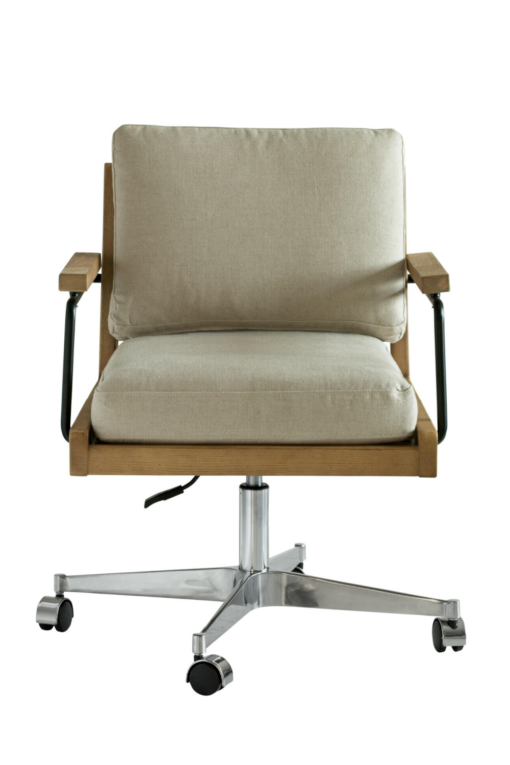 Wood Framed Swivel Officer Chair | Andrew Martin Malik | Oroa.com