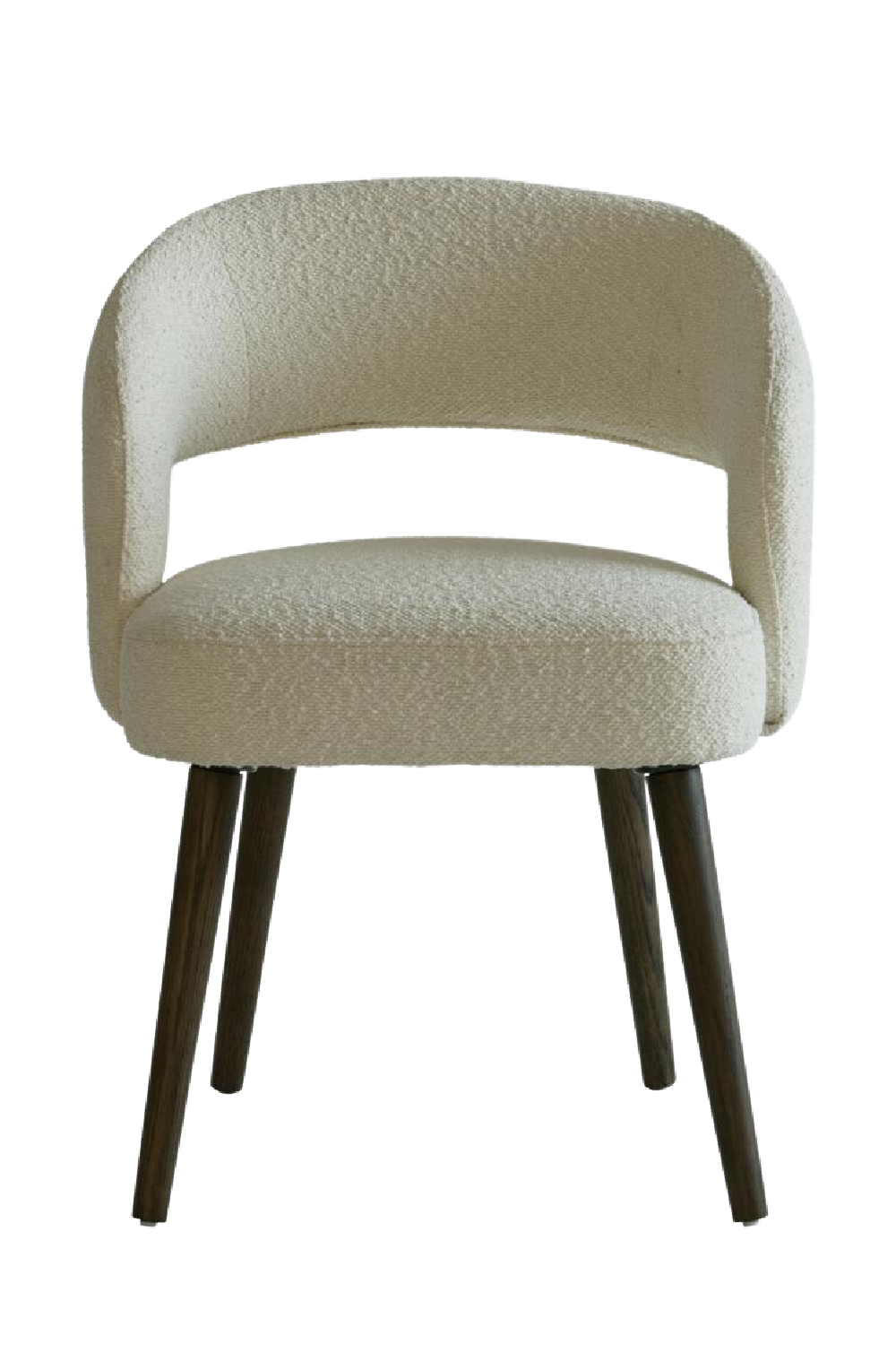 White Bouclé Dining Chair | Andrew Martin Franco | Oroa.com