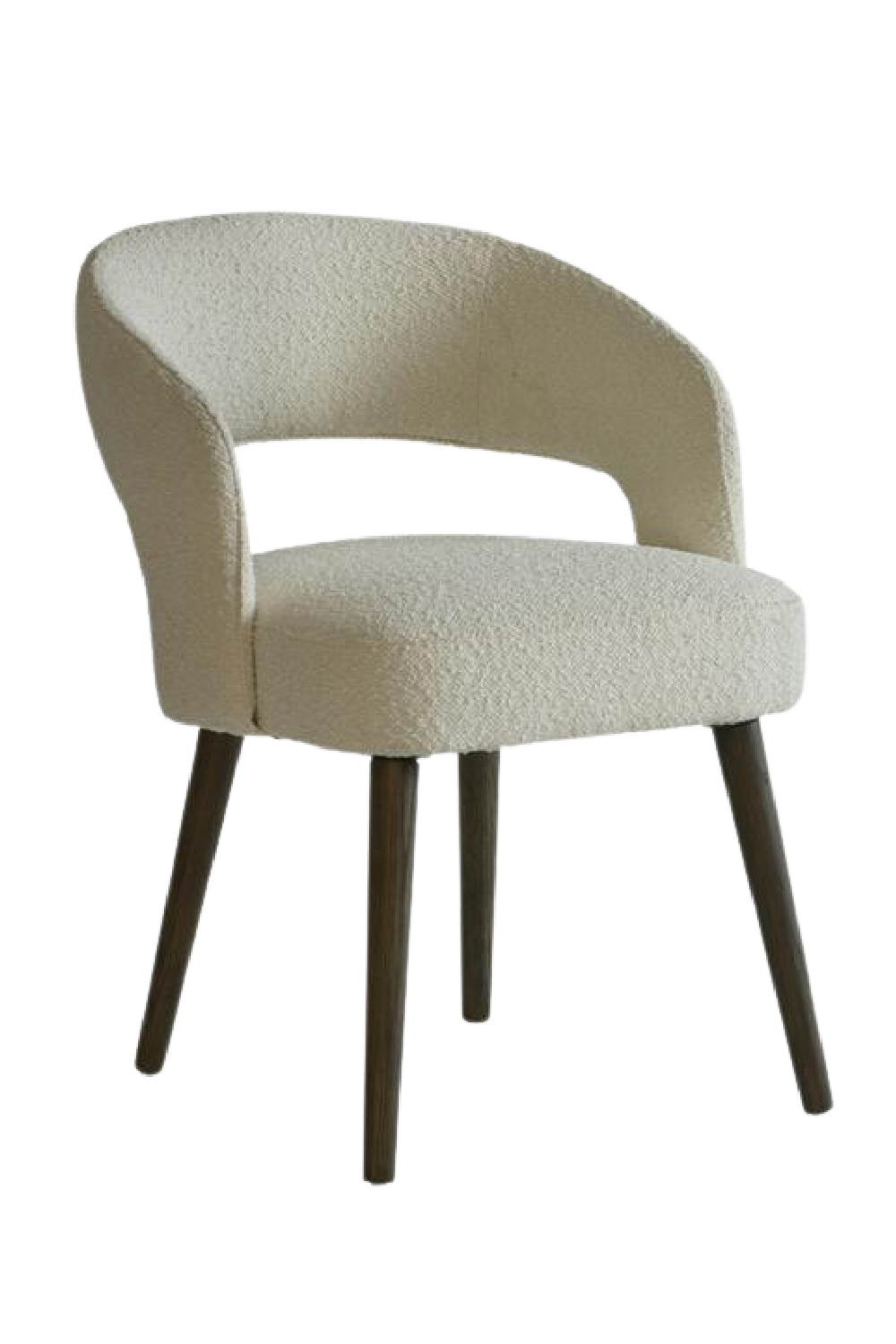 White Bouclé Dining Chair | Andrew Martin Franco | Oroa.com