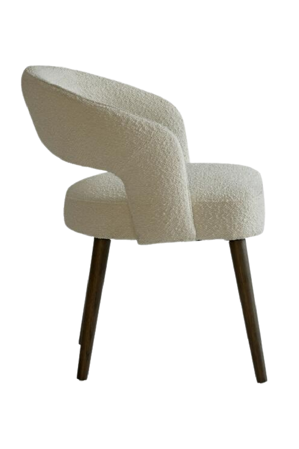 White Bouclé Dining Chair | Andrew Martin Franco | Oroa.com