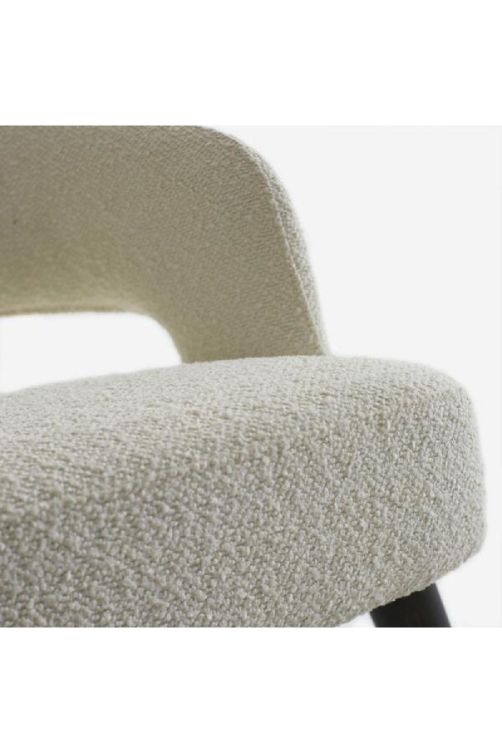 White Bouclé Dining Chair | Andrew Martin Franco | Oroa.com