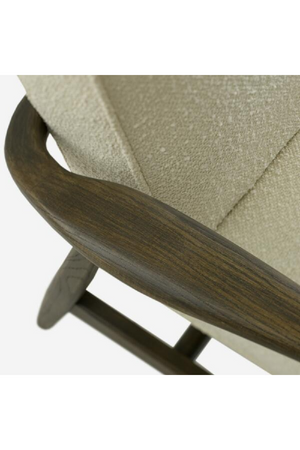 White Bouclé Occasional Armchair | Andrew Martin Dario | Oroa.com