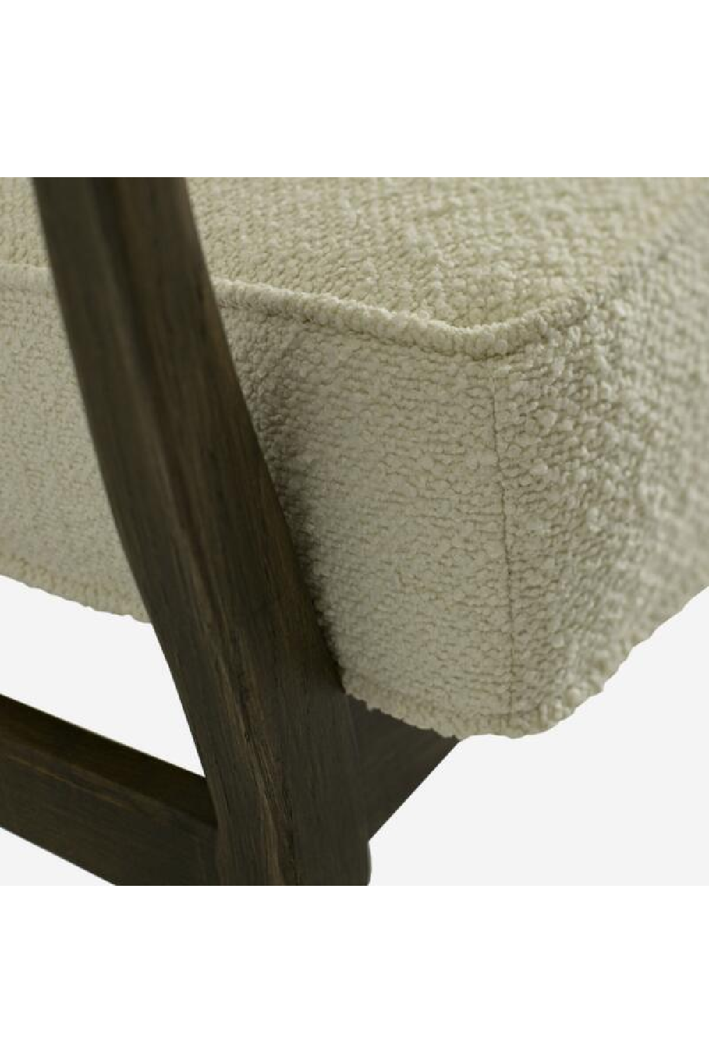 White Bouclé Occasional Armchair | Andrew Martin Dario | Oroa.com