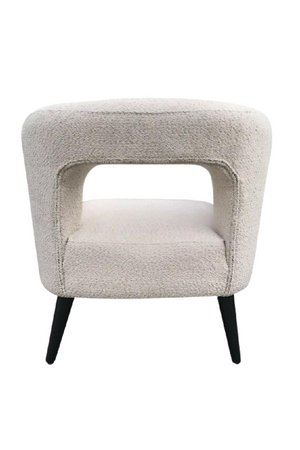 White Bouclé Weave Armchair | Andrew Martin Buco | Oroa.com