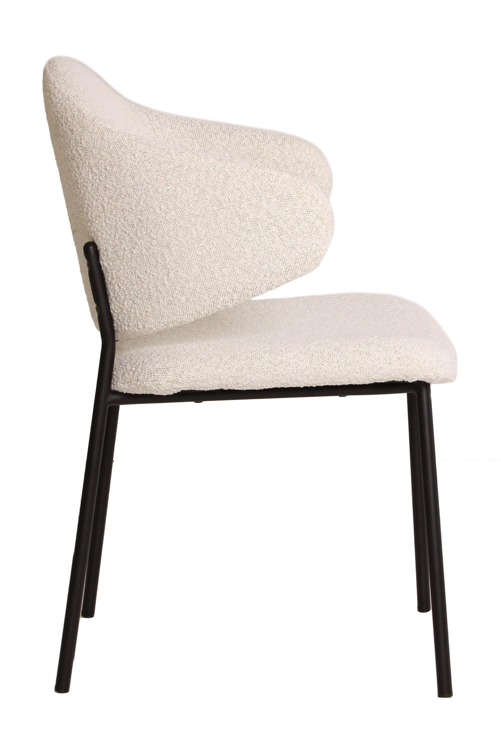 Winged Back Bouclé Dining Chair | Andrew Martin Beso | Oroa.com