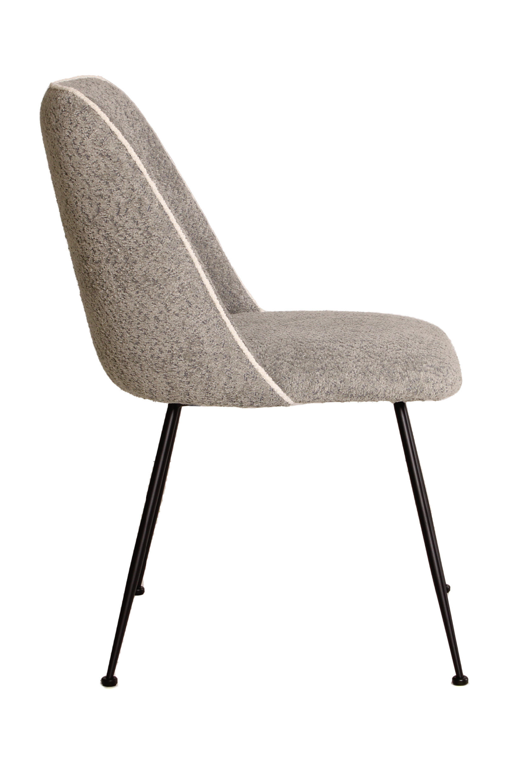 Gray Chenille Upholstered Dining Chair | Andrew Martin Colina | Oroa.com