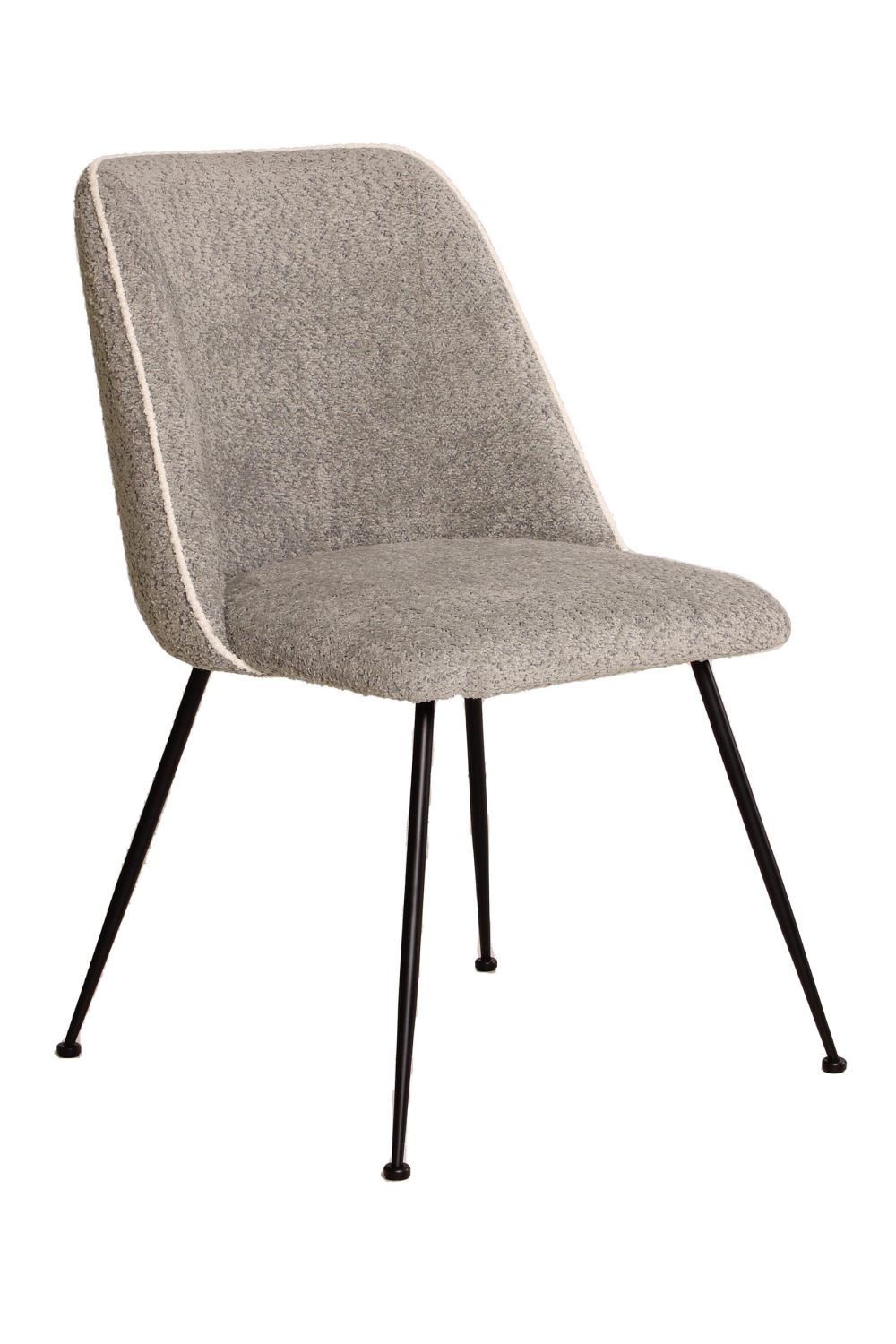 Gray Chenille Upholstered Dining Chair | Andrew Martin Colina | Oroa.com