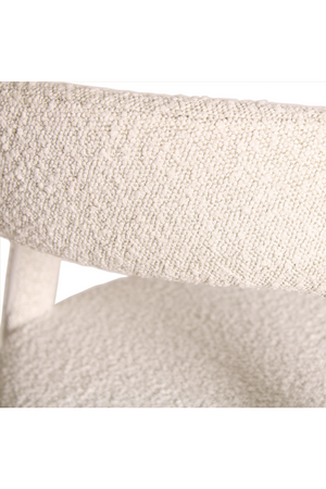 Off-White Bouclé Bar Stool | Andrew Martin Mian | Oroa.com