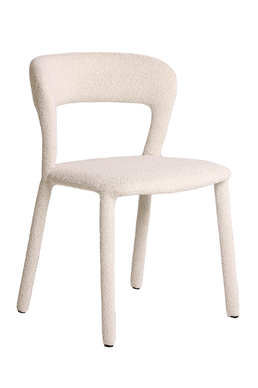 White Bouclé Dining Chair | Andrew Martin Mian | Oroa.com