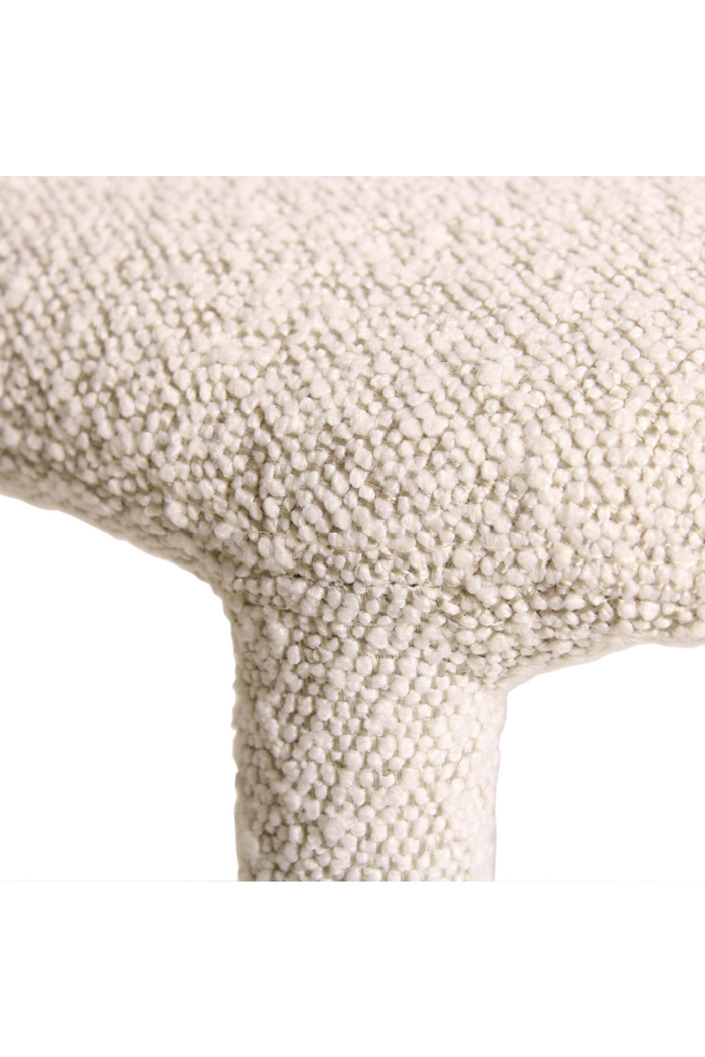 White Bouclé Dining Chair | Andrew Martin Mian | Oroa.com