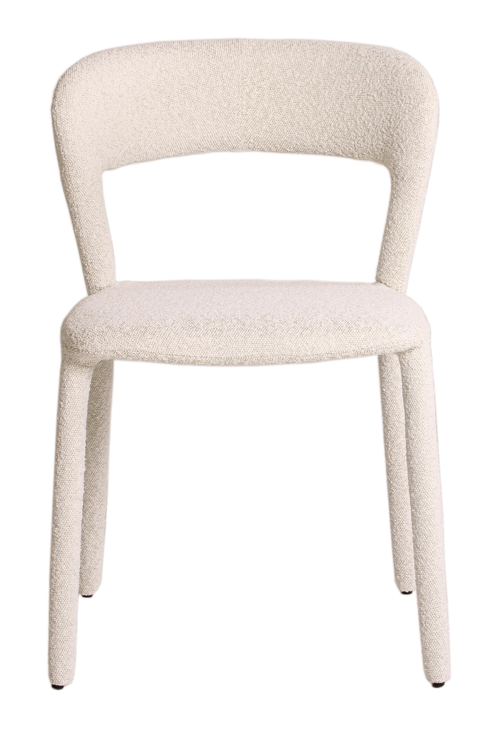 White Bouclé Dining Chair | Andrew Martin Mian | Oroa.com