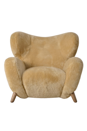 Sheepskin Modern Lounge Chair | Andrew Martin Manx | Oroa.com