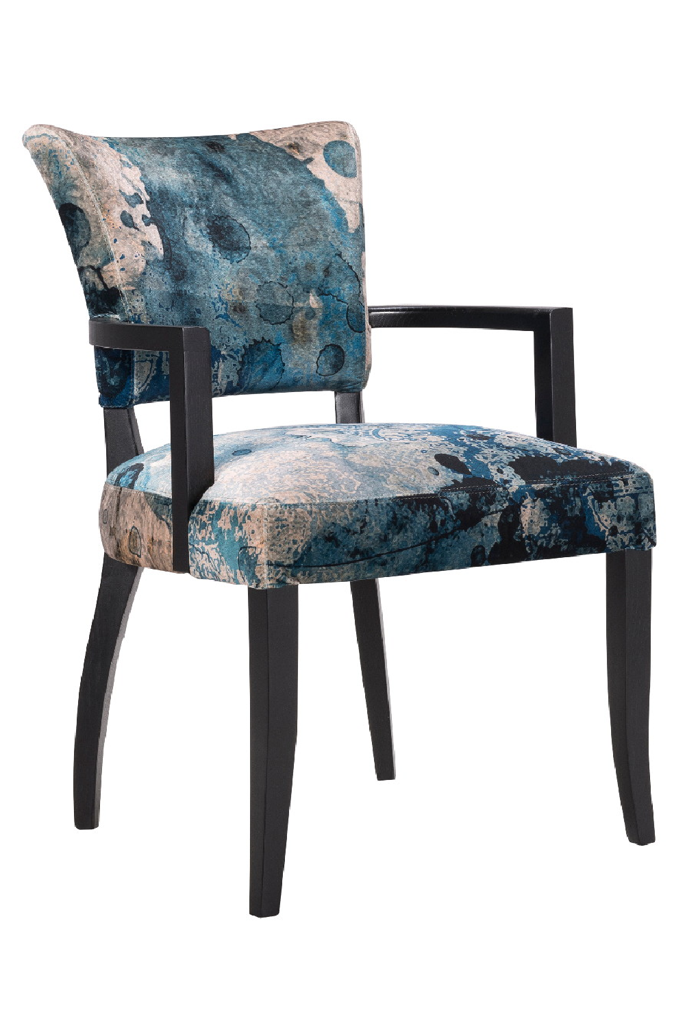 Printed Velvet Dining Armchair | Andrew Martin Mimi | Oroa.com