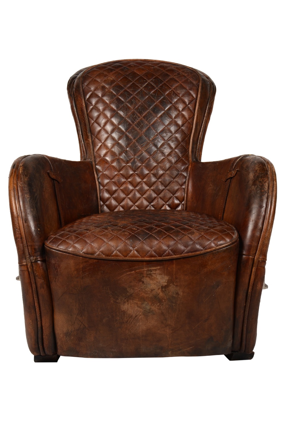 Brown Leather Equestarian Lounge Chair | Andrew Martin Saddle | Oroa.com