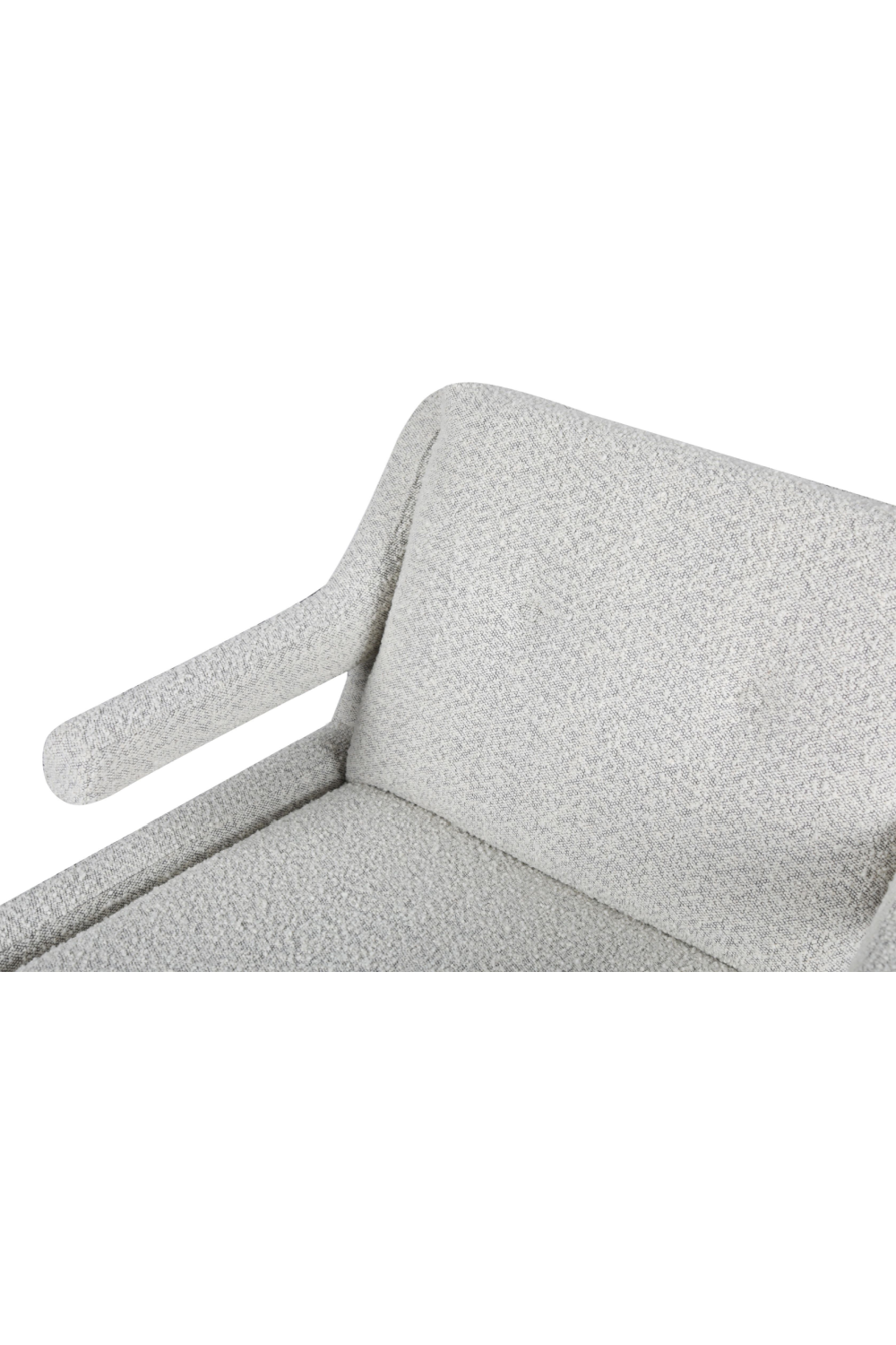 Gray Bouclé Retro Armchair | Andrew Martin Templar | Oroa.com