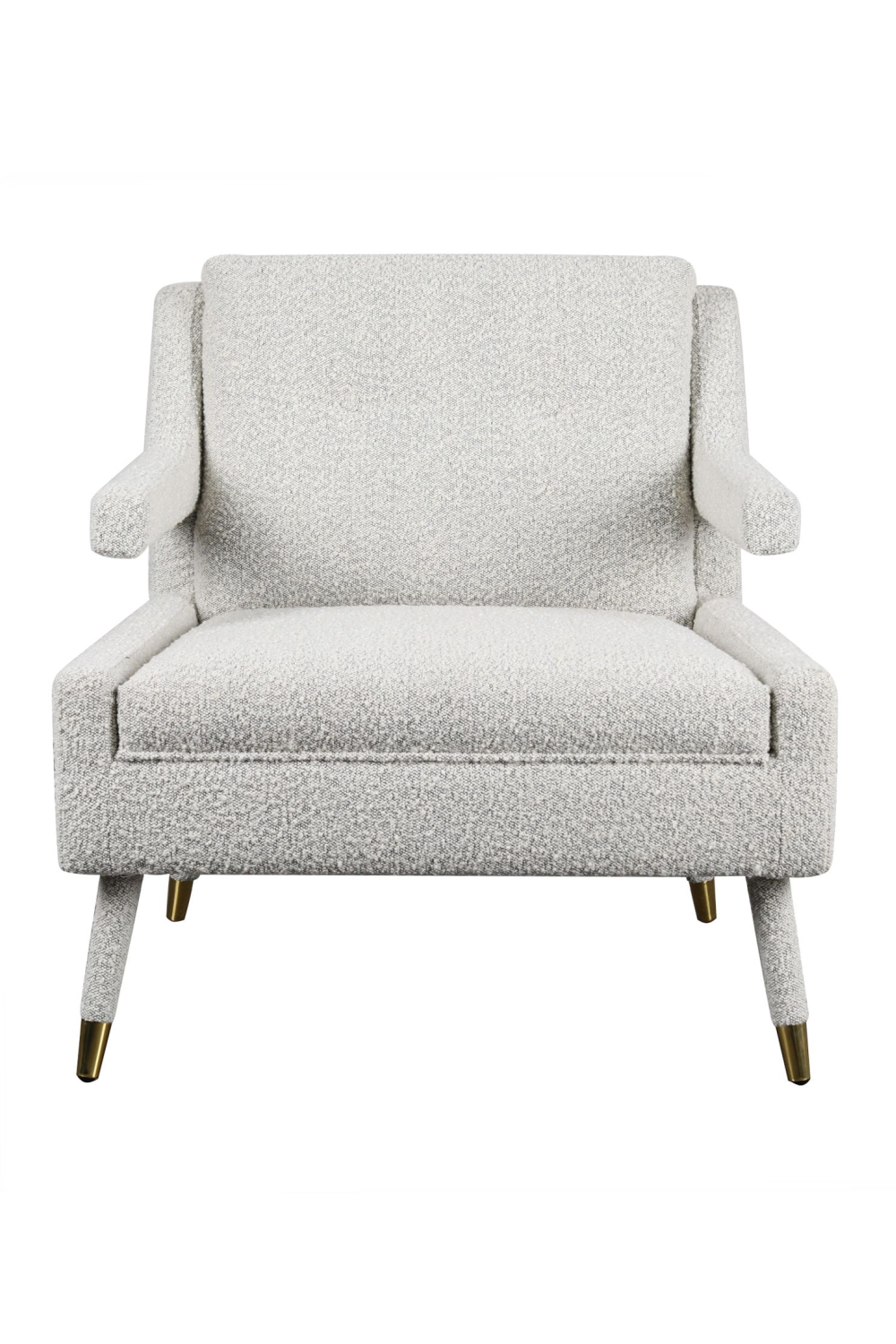 Gray Bouclé Retro Armchair | Andrew Martin Templar | Oroa.com