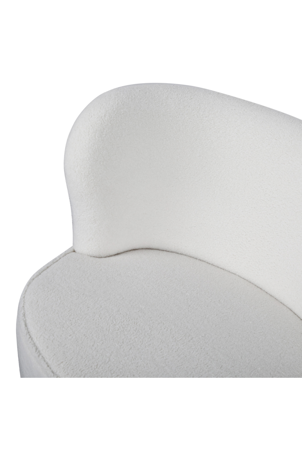 Cream Bouclé Swivel Cocktail Chair | Andrew Martin Dorothy | Oroa.com