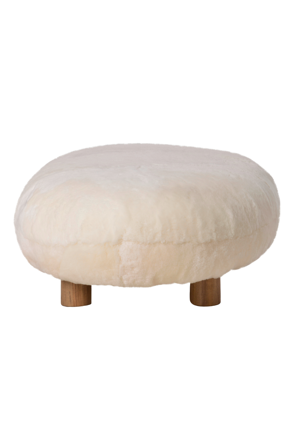 Pebble-Shaped Sheepskin Footstool | Andrew Martin Sivan | Oroa.com