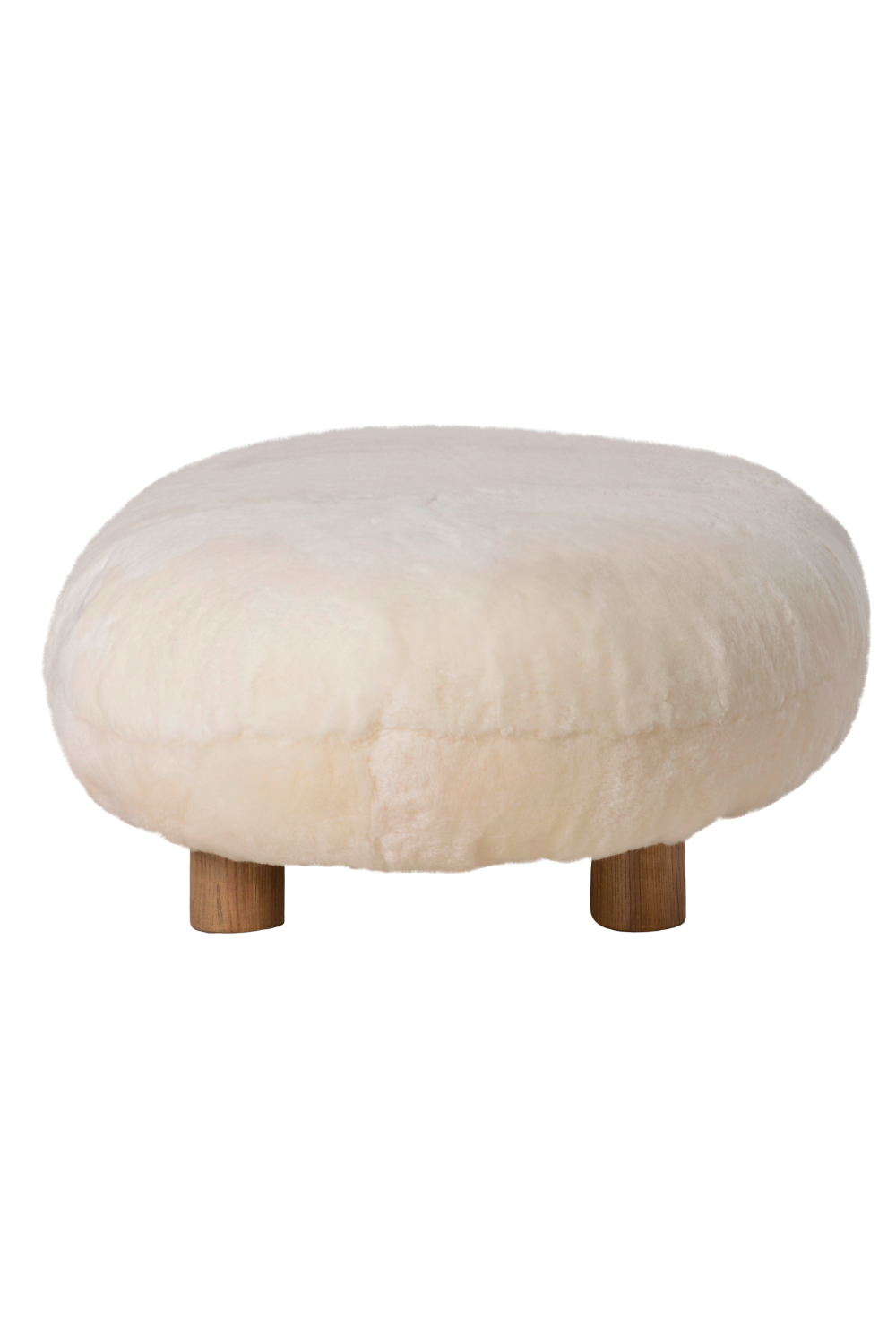 Pebble-Shaped Sheepskin Footstool | Andrew Martin Sivan | Oroa.com