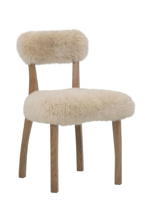 Sheepskin Upholstered Dining Chair | Andrew Martin Cabin | Oroa.com
