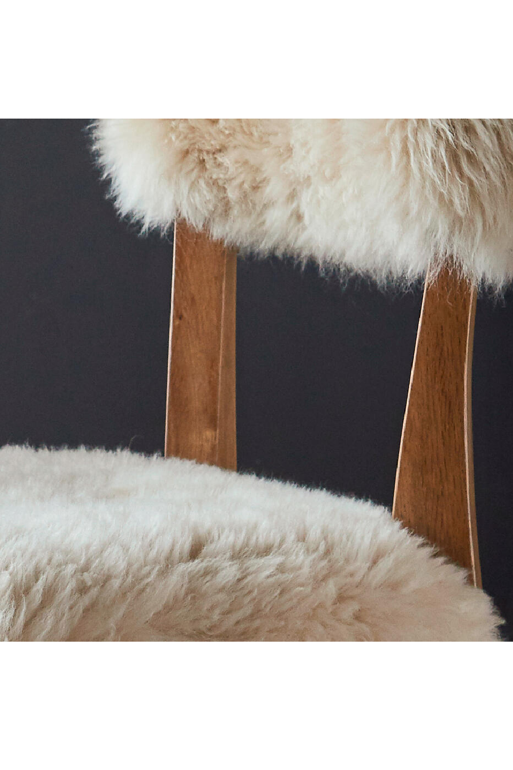 Sheepskin Upholstered Dining Chair | Andrew Martin Cabin | Oroa.com