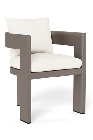 Curved Aluminum Outdoor Dining Chair | Andrew Martin Caicos | Oroa.com