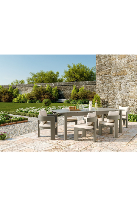   Curved Aluminum Outdoor Dining Chair | Oroa.com