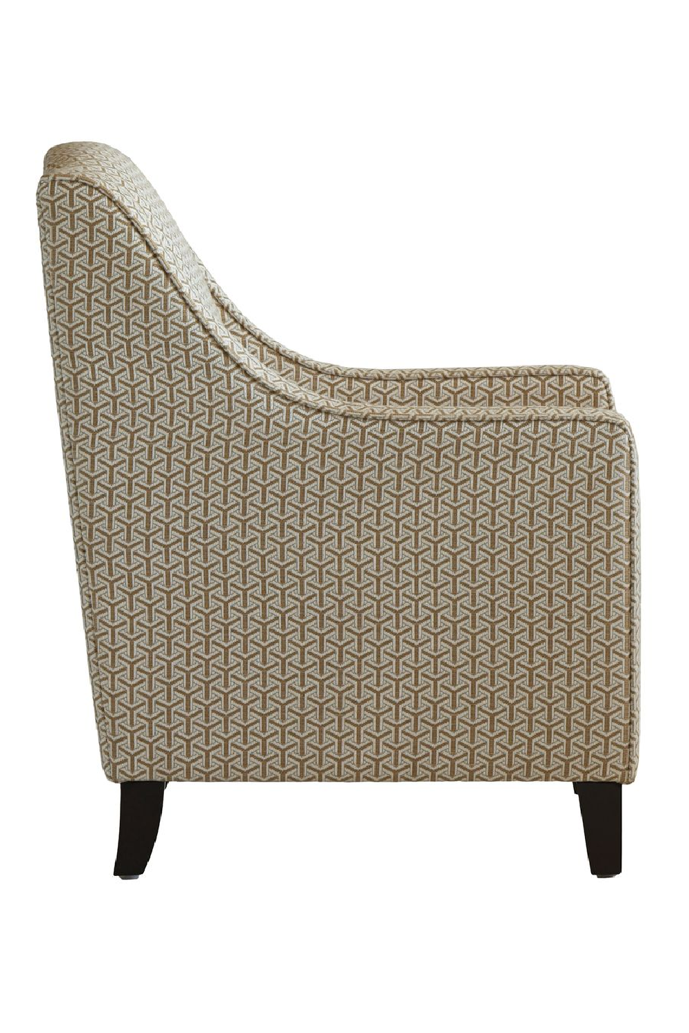 Neutral Geometric Lounge Armchair | Andrew Martin Finbar | Oroa.com