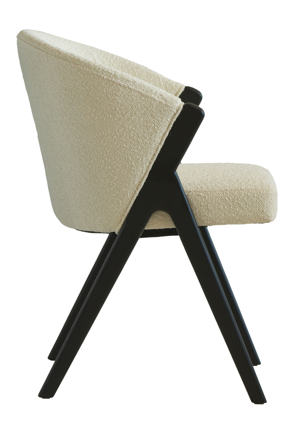 Off-White Bouclé Dining Chair | Andrew Martin Ciri | Oroa.com