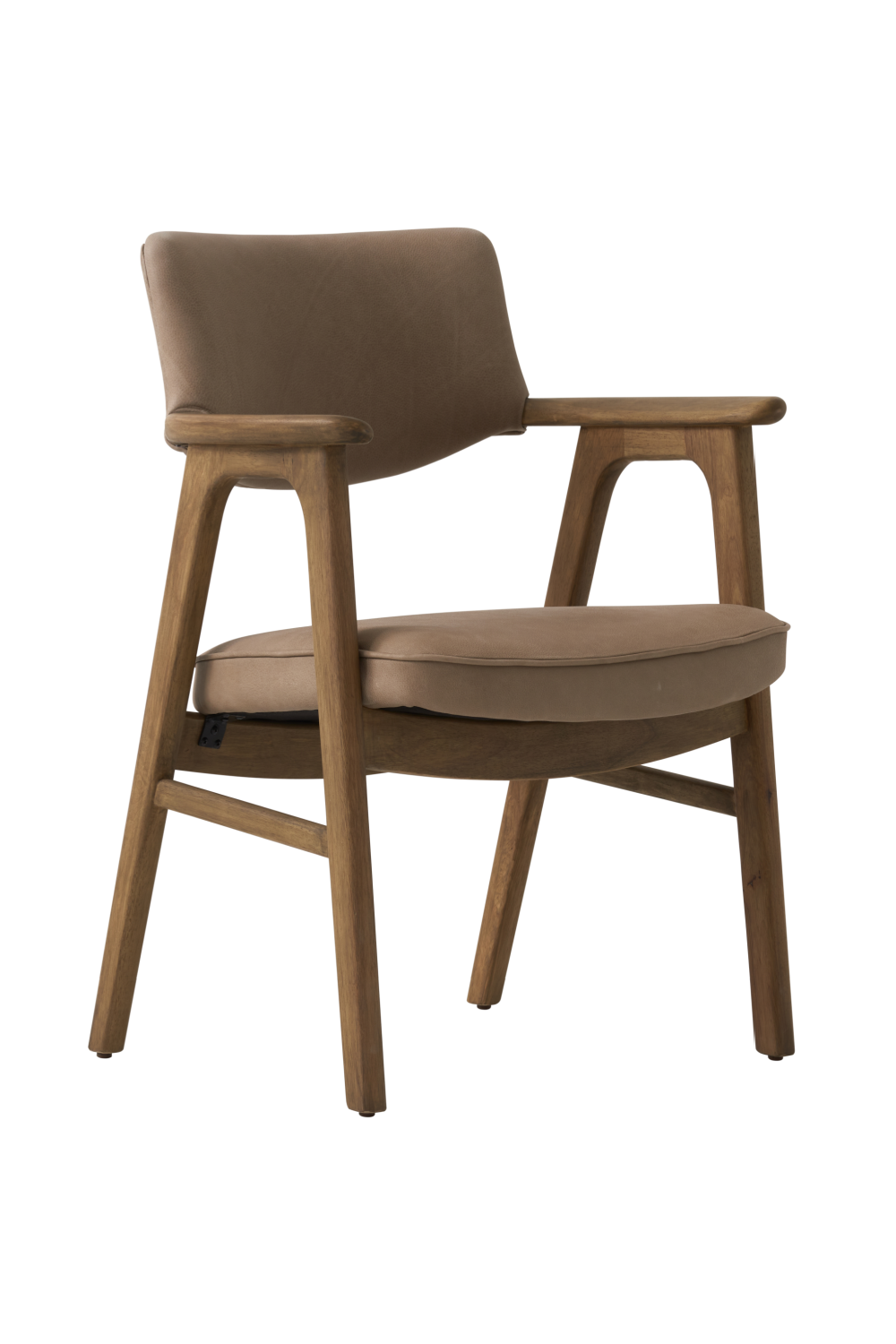 Taupe Leather Dining Chair | Andrew Martin Rutter | Oroa.com