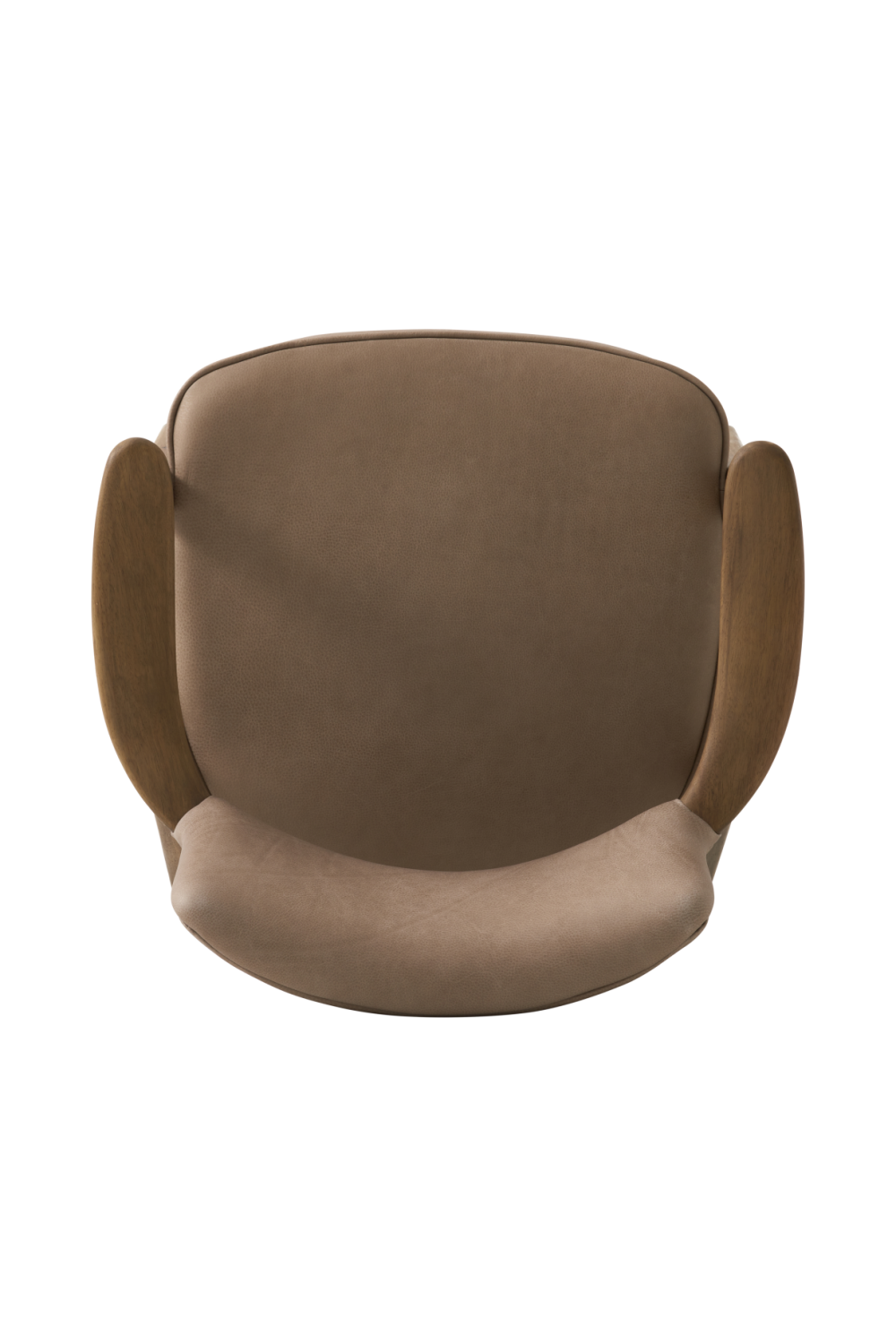 Taupe Leather Dining Chair | Andrew Martin Rutter | Oroa.com