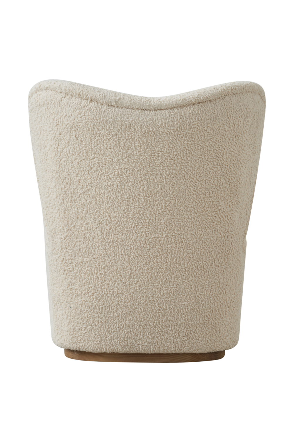 Bouclé Cream Winged Armchair | Andrew Martin Sherpa | Oroa.com