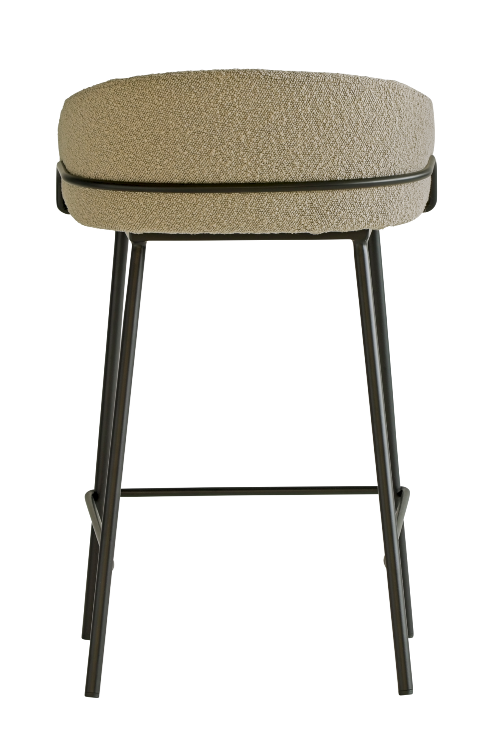 Beige Bouclé Bar Stool | Andrew Martin Cara | Oroa.com