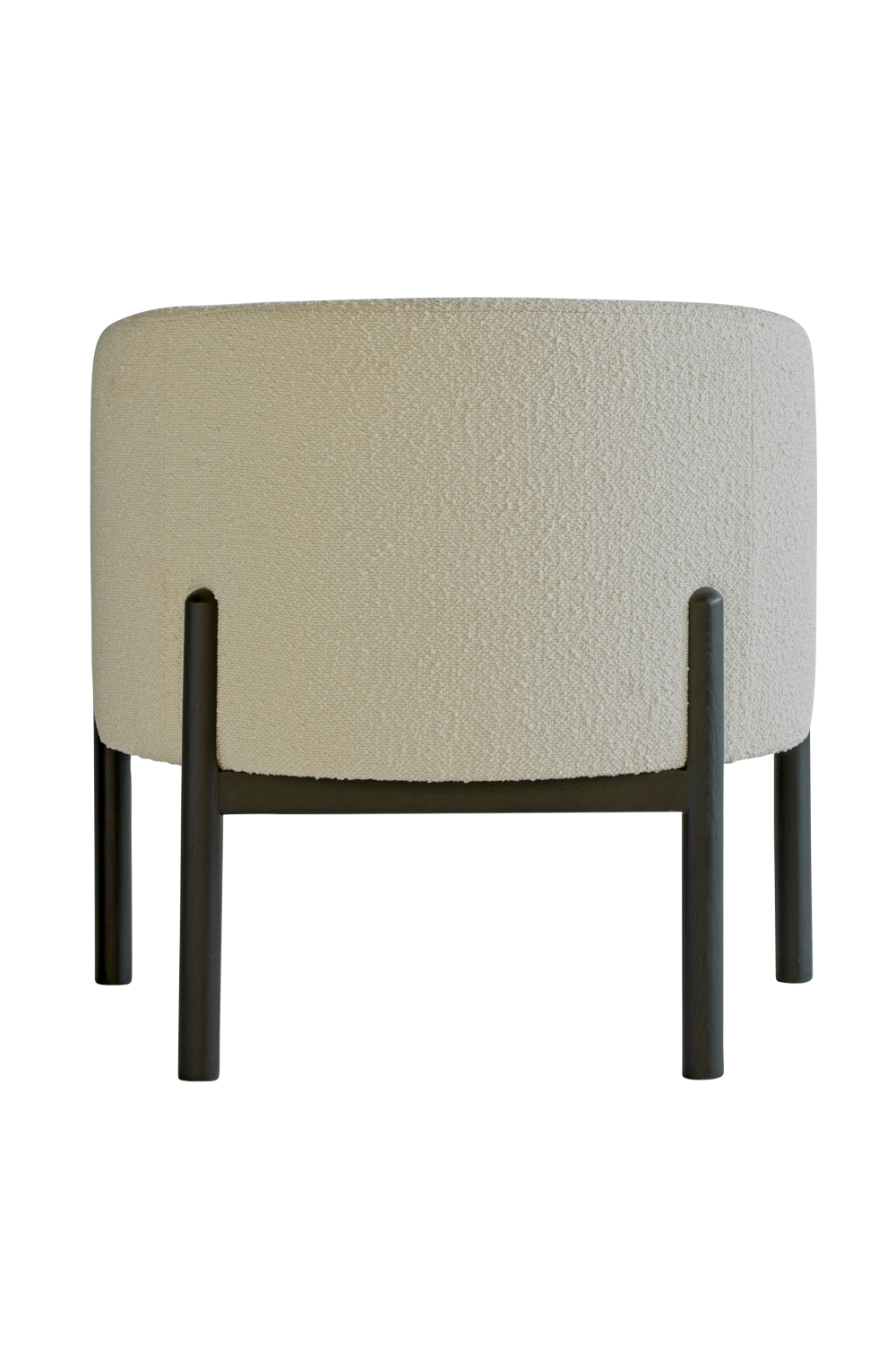 White Bouclé Tub Armchair | Andrew Martin Winnie | Oroa.com