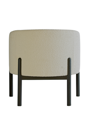 White Bouclé Tub Armchair | Andrew Martin Winnie | Oroa.com