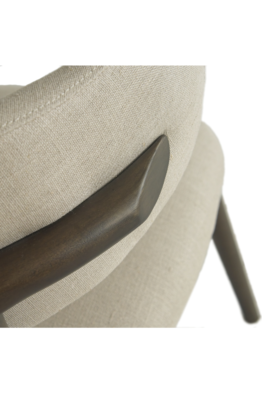 Light Brown Linen Dining Chair | Andrew Martin Kitty | Oroa.com