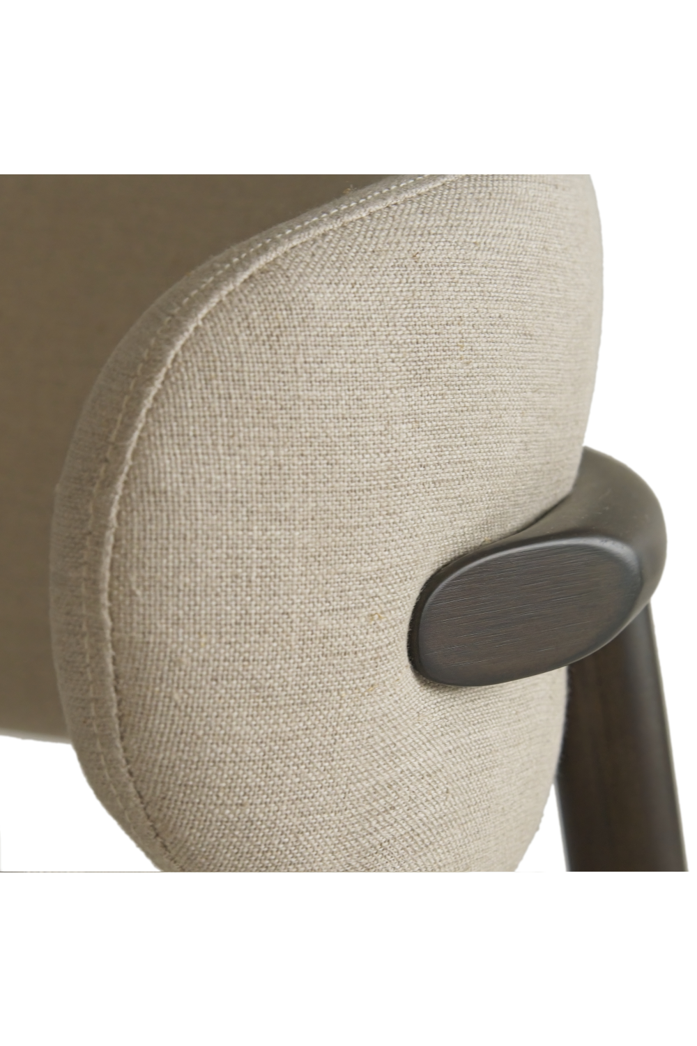 Light Brown Linen Dining Chair | Andrew Martin Kitty | Oroa.com