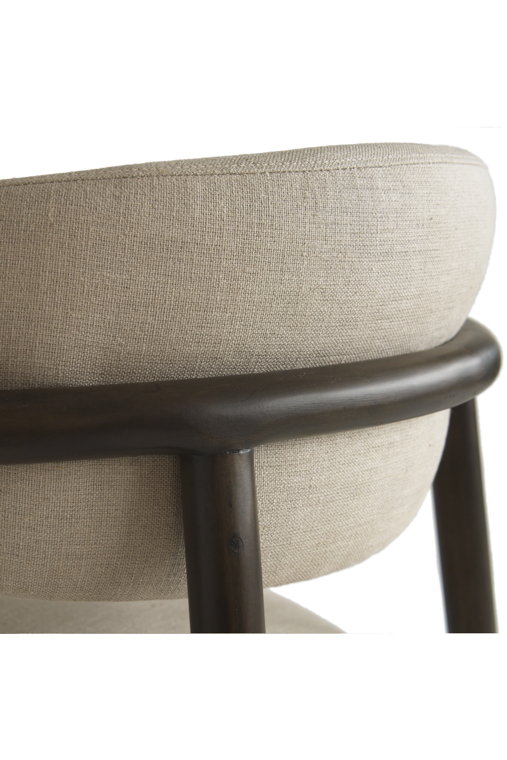 Light Brown Linen Dining Chair | Andrew Martin Kitty | Oroa.com