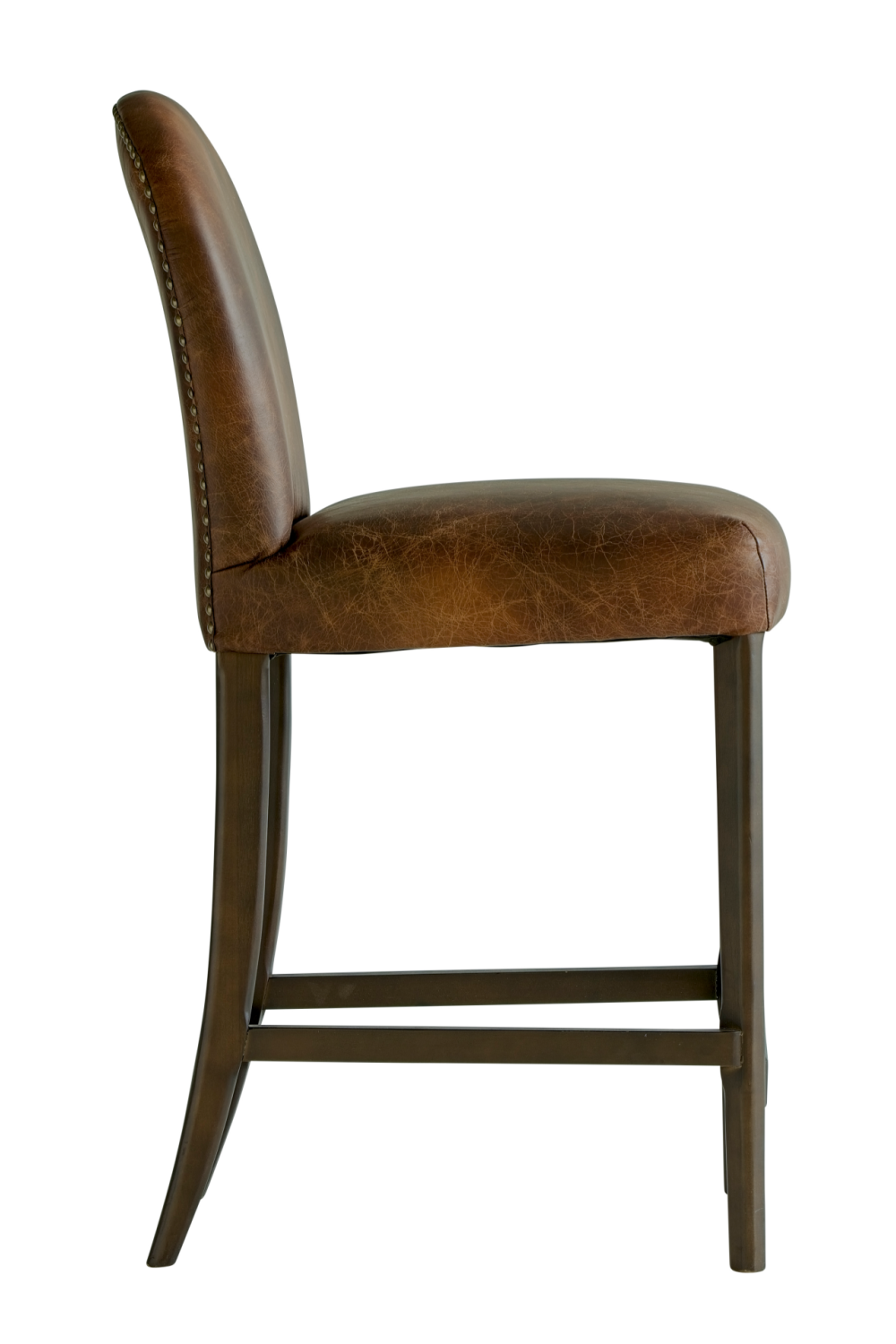 Brown Leather Bar Stool | Andrew Martin Nico | Oroa.com