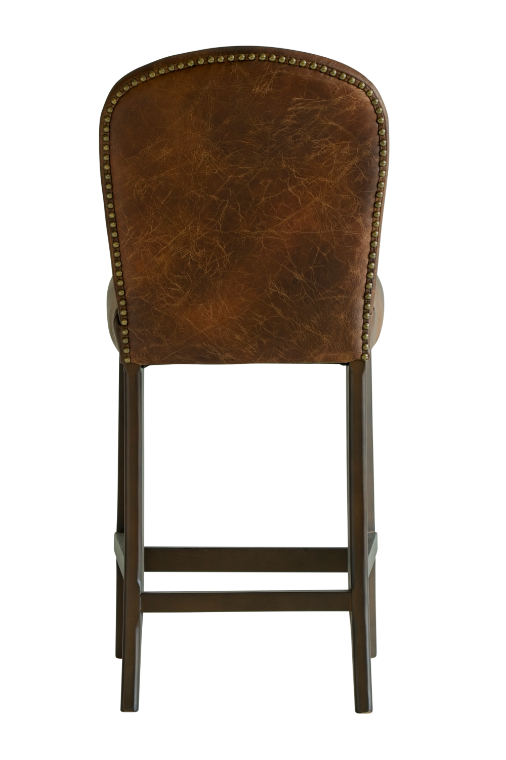 Brown Leather Bar Stool | Andrew Martin Nico | Oroa.com