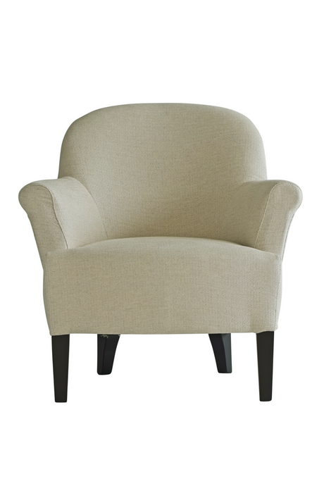 Taupe Linen Lounge Chair | Andrew Martin Victoria | Oroa.com