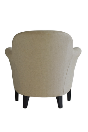 Taupe Linen Lounge Chair | Andrew Martin Victoria | Oroa.com
