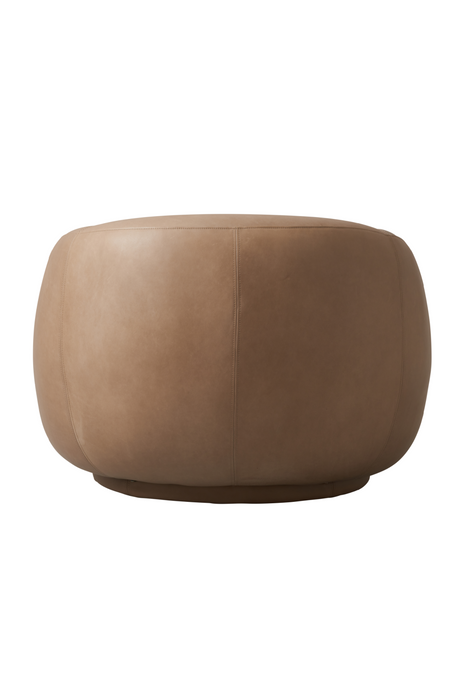 Taupe Leather Swivel Chair | Andrew Martin Haynes | Oroa.com