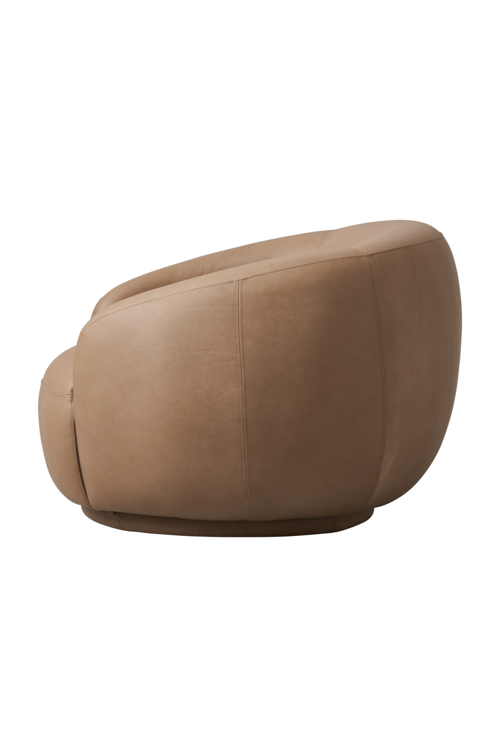 Taupe Leather Swivel Chair | Andrew Martin Haynes | Oroa.com