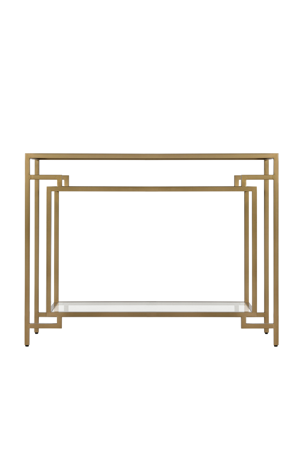 Gold Framed Geometric Console Table | Andrew Martin Architect | OROA
