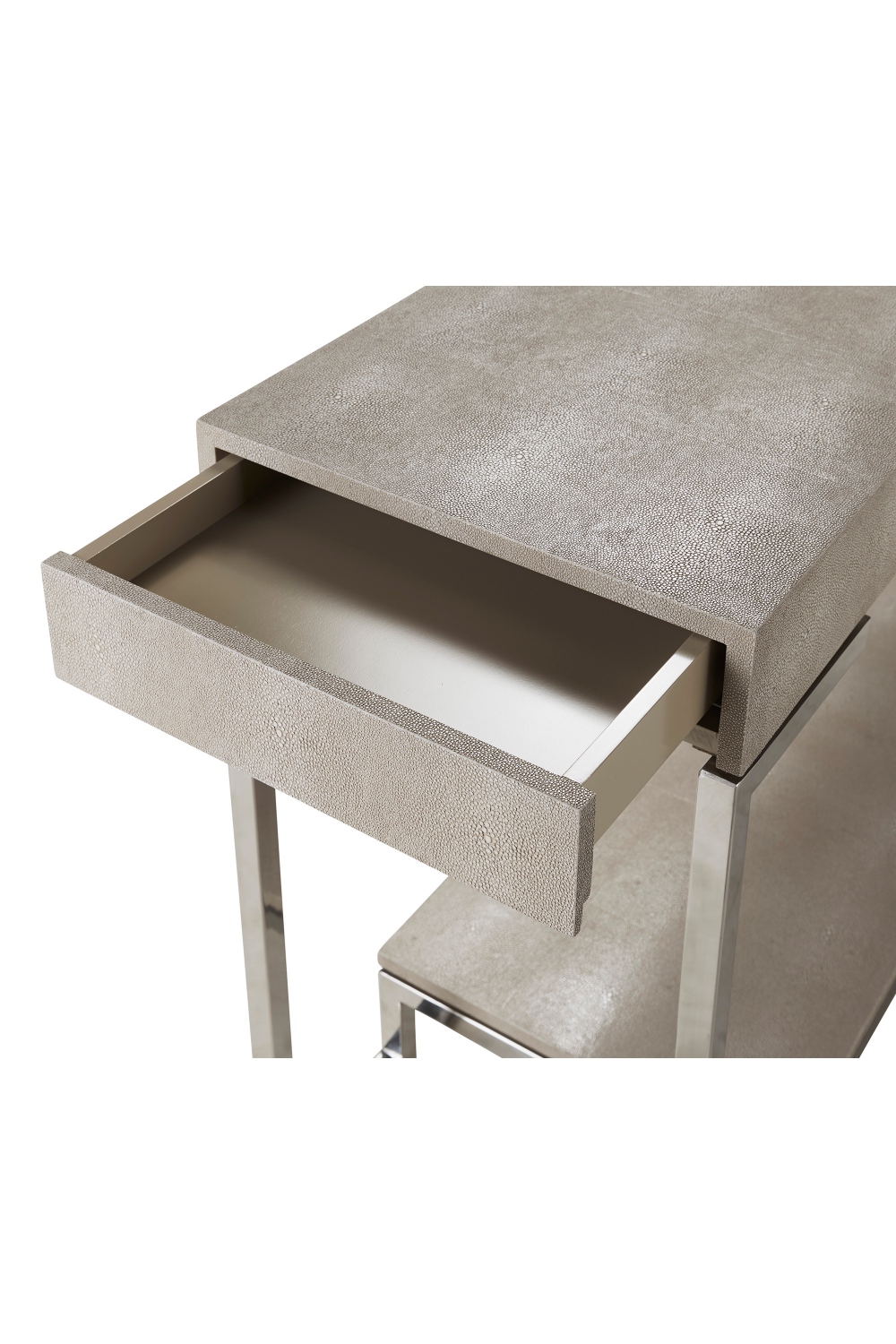 Cream Shagreen Shelves Console Table| Andrew Martin Trudy | OROA