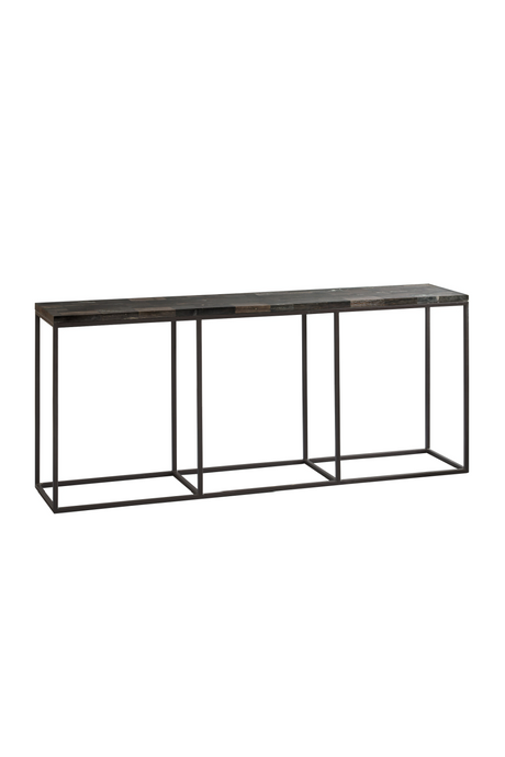 Black Petrified Wood Console Table | Andrew Martin Raife | OROA.com