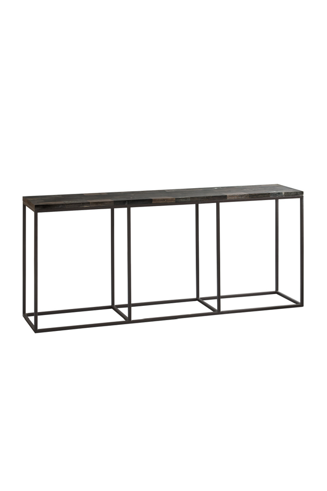 Black Petrified Wood Console Table | Andrew Martin Raife | OROA.com