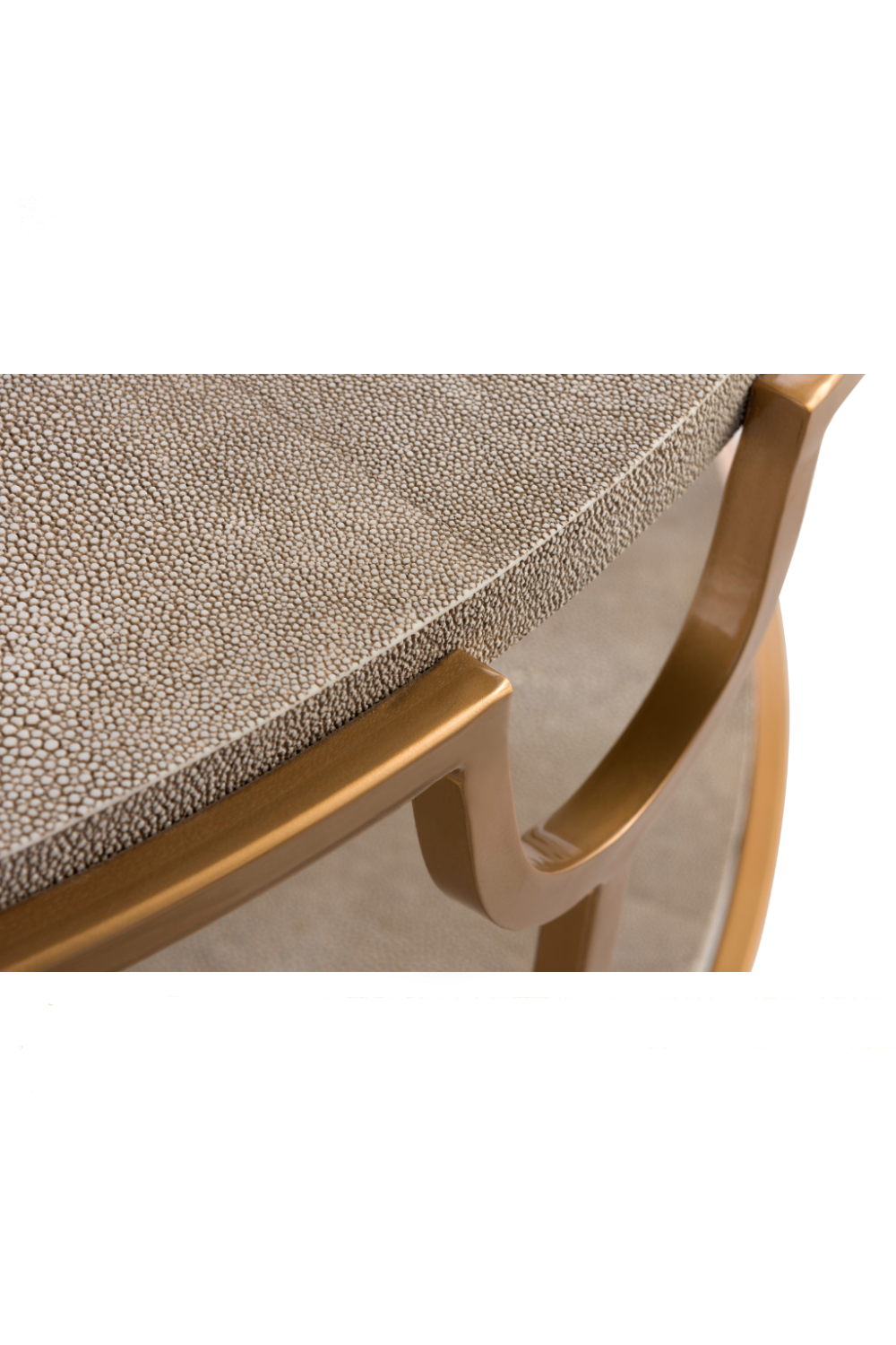 Cream Shagreen with Undershelf Coffee Table | Andrew Martin | OROA
