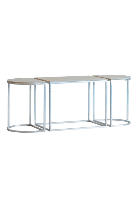 Cream Shagreen Coffee Table | Andrew Martin Phillipa | Oroa.com